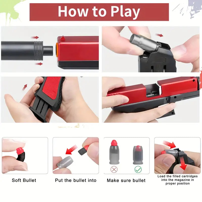 Toy 45 caliber gun sets