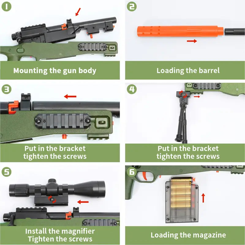 Toy foam dart rifles