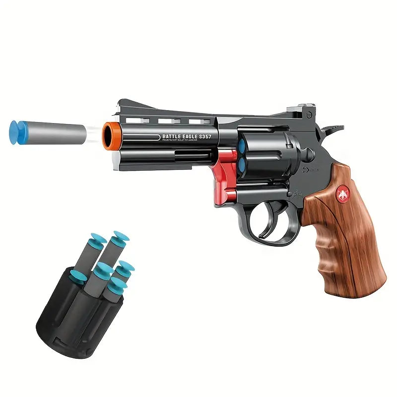 Toy foam dart revolvers