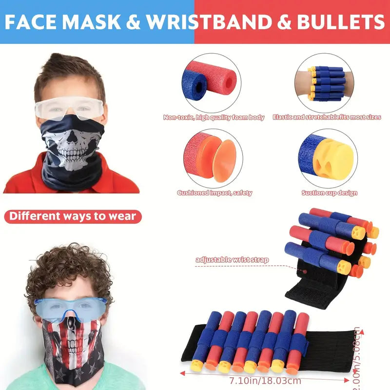 Toy foam dart guns