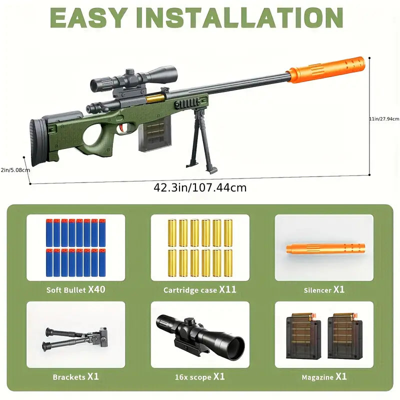 Toy foam dart rifles