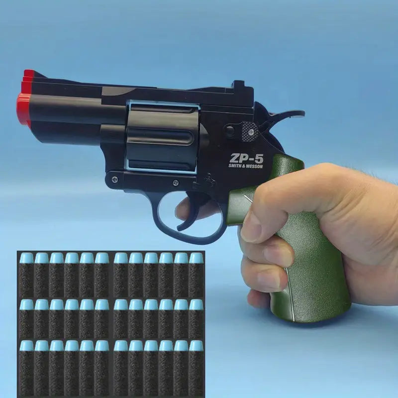 Toy foam dart revolvers