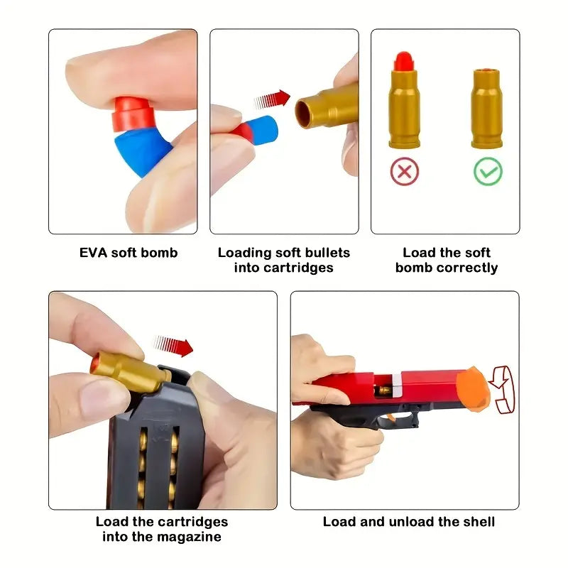Toy 45 caliber gun sets