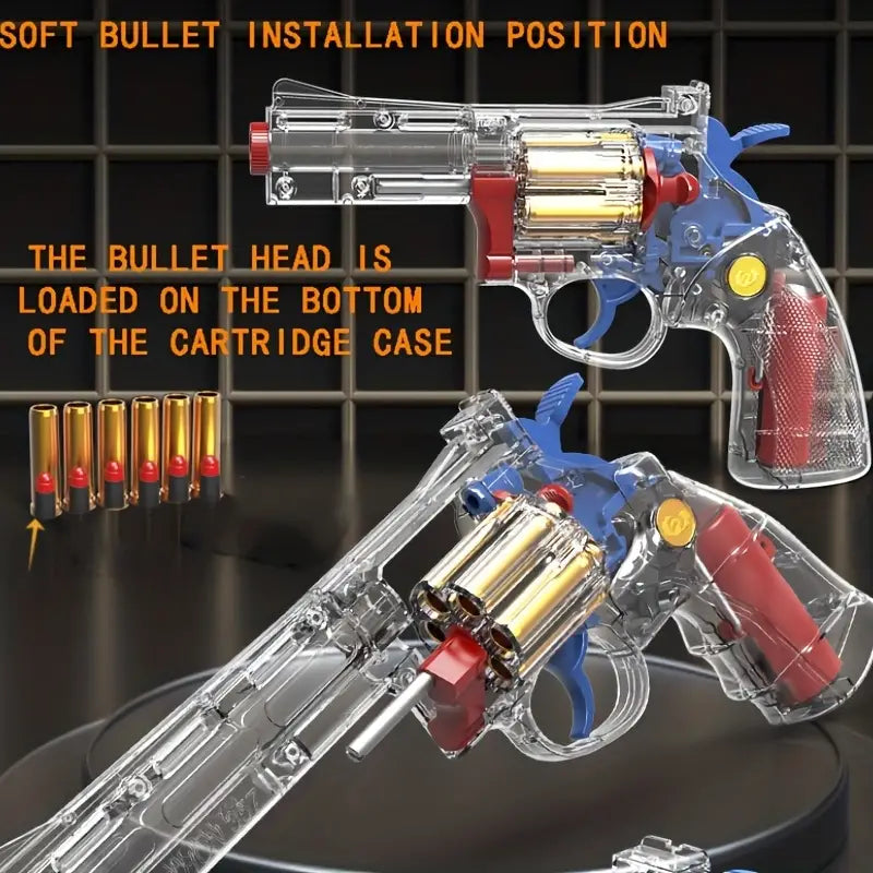 Toy airsoft realistic dart 357 revolvers guns – Happysalesareus
