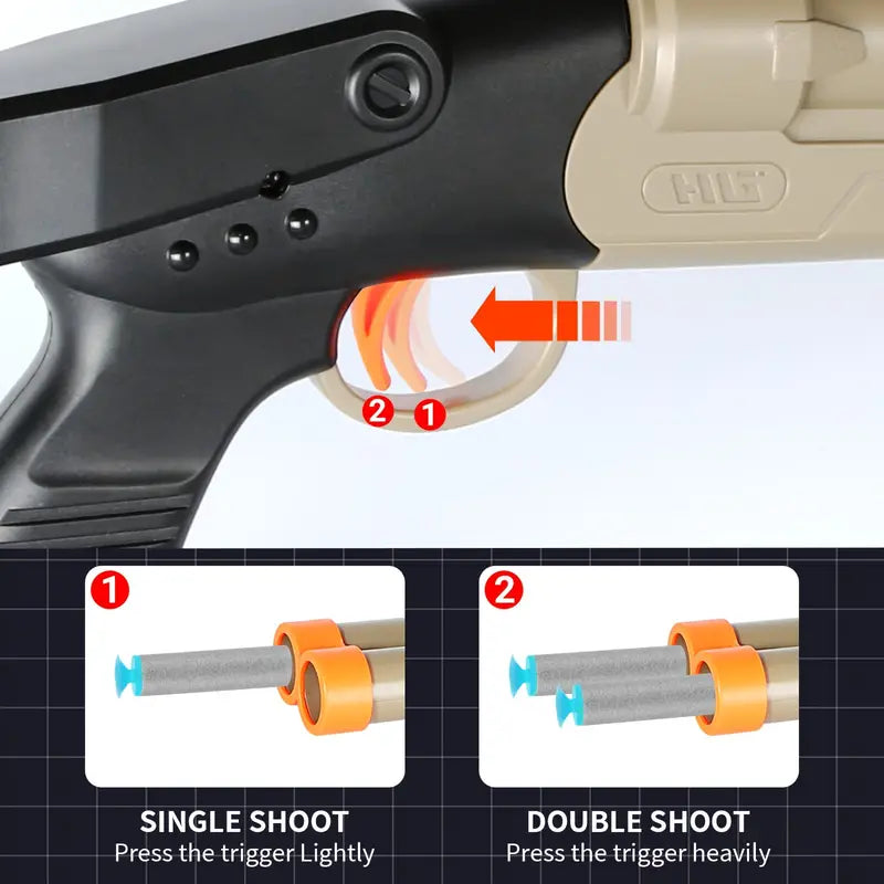 Toy foam dart shotguns