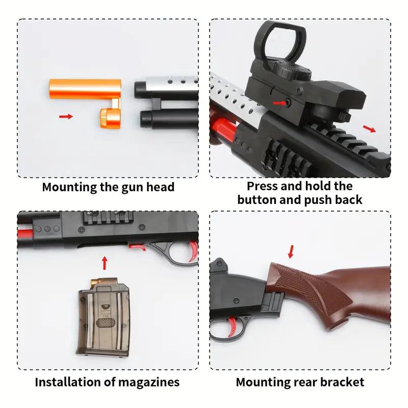 Toy foam dart shotguns