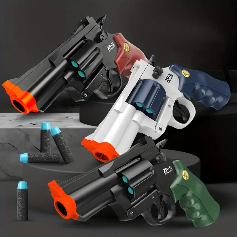 Toy foam dart revolvers